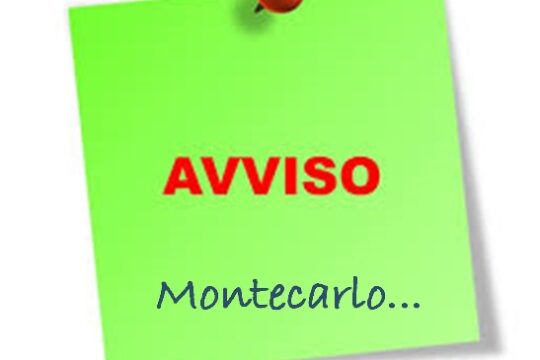 Montecarlo: chiusura sportello