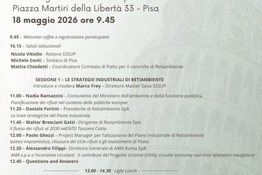 Convegno alla Scuola Superiore Sant’Anna di Pisa