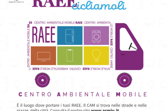 Asmiu: Centro Ambientale Mobile al Palasport di Massa